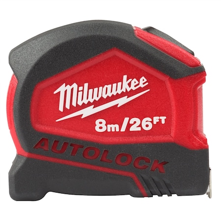 Milwaukee Tool 8m/26' Compact Auto Lock Tape Measure 48-22-6826